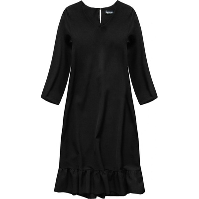 Čierne šaty s volánom 134ART černá