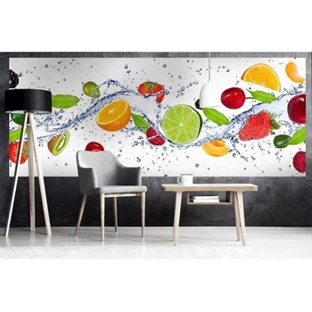 DIMEX ART s. r. o Панорамни флизелинов фототапет плодове във вода 375 x 150 см