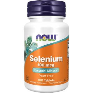 NOW NOW Selenium 100mcg, 100 Tablets - fitnesdobavki - 15,45 лв