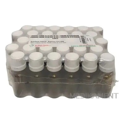 Fagron Liekovka 10 ml hnedá uzáver so štetčekom priemer uzáveru 18 mm 30 ks