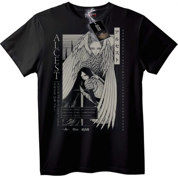 NOONEBRAND Тениска ALCEST Духовен инстинкт Турне 2020 - 7XL, Black