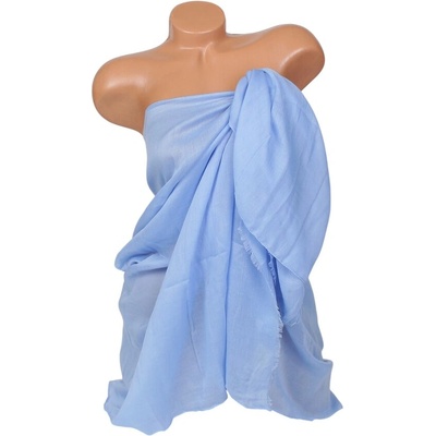 Нежно плажно парео в син цвят