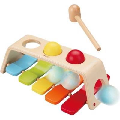 Classic World Дървена играчка - ксилофон с чукче