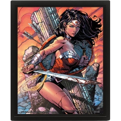 Wonder Woman : Battle - 3D Obraz s rámem 3D Obraz (s rámem)