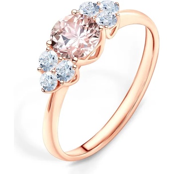 Image 1 of SAVICKI Годежен пръстен Fairytale: розово злато, морганит