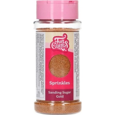 FunCakes Dekorační cukr zlatý 80g