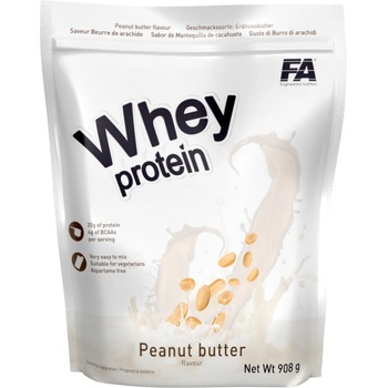 Fitness Authority Whey Protein | High-Grade Whey Protein Concentrate [908 грама] Фъстъчено масло