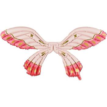 Party Deco Фолиев Балон Крила на Пеперуда, Розово