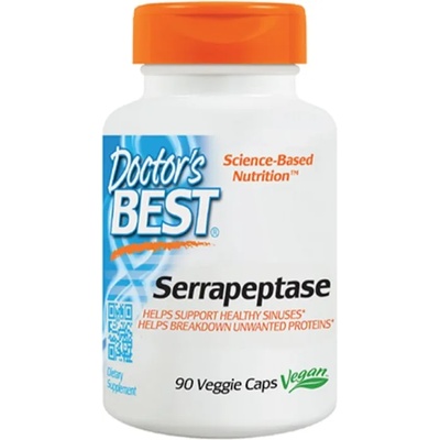 Doctor's Best Serrapeptase, 40 000 SPU, 90 капсули, Doctor's Best