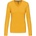 Kariban v-neck k382 / Дамска тениска с дълъг ръкав - жълта l (20k38220003)