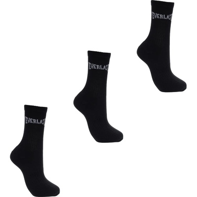 Everlast Чорапи Everlast 3 Pack Crew Socks - Black