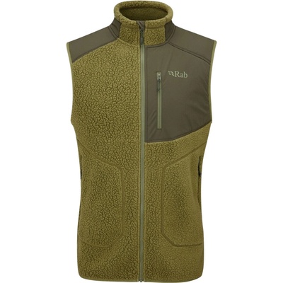 Rab Outpost Vest Chlorite Green pánská fleecová vesta