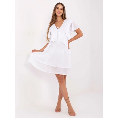 Italy Moda dámske šaty MI-SK-102128.61 Biela