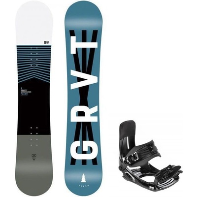 komplet Gravity Flash Black/White/Blue junior + vázání Croxer