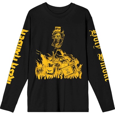 Iron Maiden Holy Smoke Isolated Yellow (Sleeve Print) Black XL Риза (IMLST200MB04)
