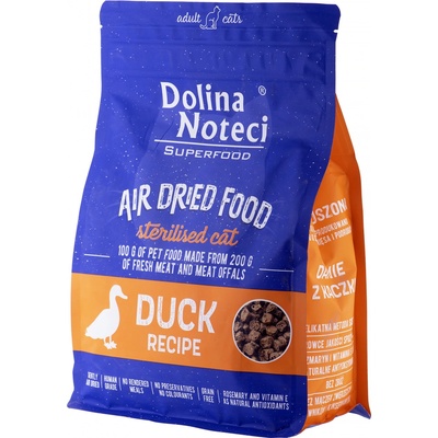 Dolina Noteci Superfood Duck dish sušené pro sterilizované kočky 1 kg