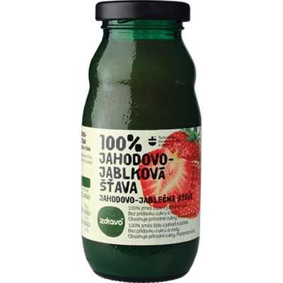 Zdravo 100% jahodovo jablková šťáva 200 ml