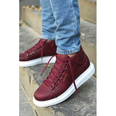 Chekich Унисекс боти с връзки CH258 - Бордо #359846 (359846_Бордо)