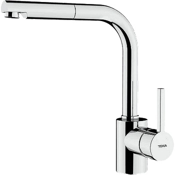 Strohm Teka Кухненски смесител, изтеглящ се душ, въртящ се чучур Ares 938 Pull-out ХРОМ (Б.037.ХР)