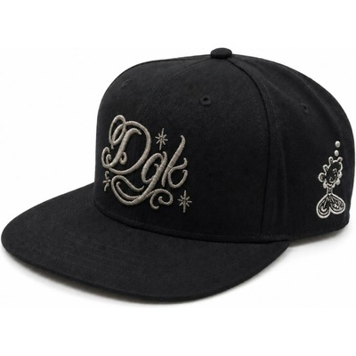 DGK True Love Snapback Hat Black BLACK