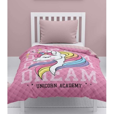 DETEXPOL Přehoz na postel Jednorožec dream 100% Polyester 170/210 cm