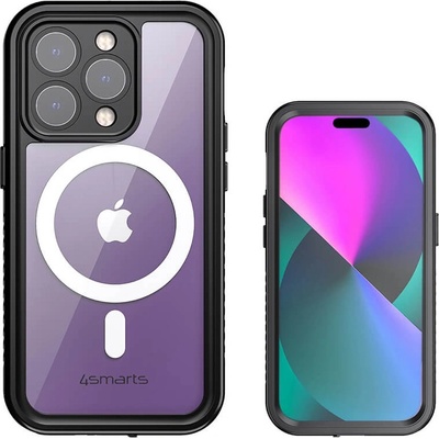 4smarts Magsafe Водоустойчив Калъф за iPhone 14 Pro, 4Smarts Active Pro Stark Case, Черен (452052)