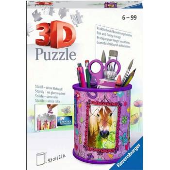 Image 1 of Ravensburger 3D Пъзел Ravensburger от 54 части - Коне, мини (11175)