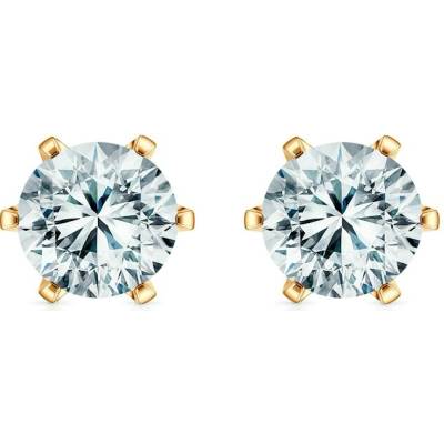 SAVICKI Náušnice The Journey: žlté zlato, laboratórne diamanty TJ-K01-BR-075-LAB-Z