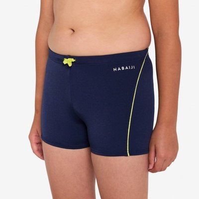 Nabaiji Chlapčenské boxerkové plavky 100 Plus tmavomodré