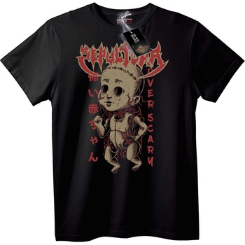 NOONEBRAND Тениска "Страшно Бебе" - 6XL, Black