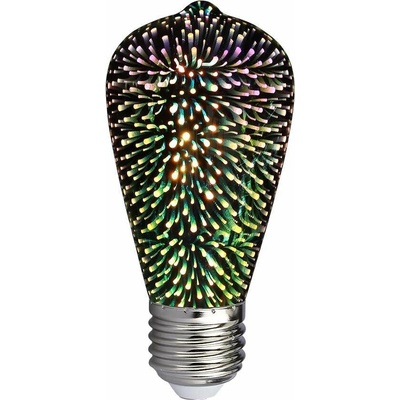 V-TAC LED 3D Dekoračná žiarovka FILAMENT ST64 E27/3W/230V 3000K VT1061