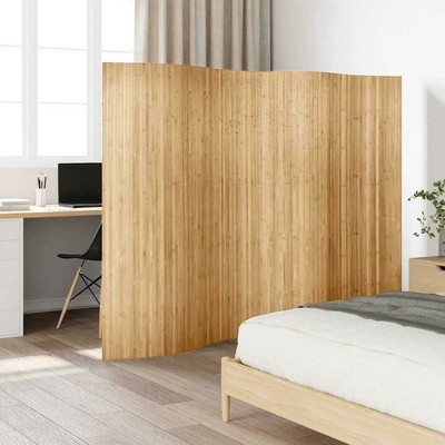 vidaXL Room Divider Bamboo 250 x 165 cm Príroda