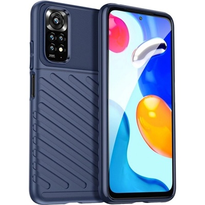 Gigapack Redmi Note 11 4G GIGAPACK Силиконов протектор за телефон, удароустойчив, изпъкнал модел, синьо GP-121147 (GP-121147)