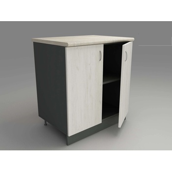 Image 1 of DST Кухненски модул MK-46 dst, 900/800/600-480, антрацид и бял дъб