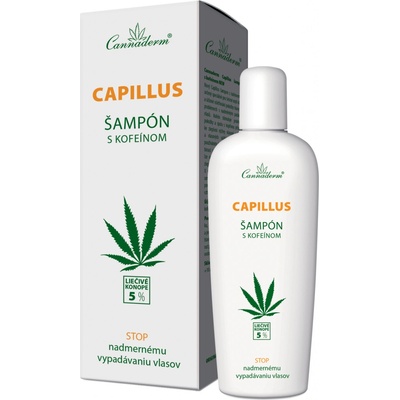 Cannaderm Capillus šampón s kofeínom proti vypadávaniu vlasov 150 ml