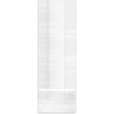 Celofánový sáčok číry s obdĺžnikovým dnom 7 x 4 x 19 cm, 100ks 92419 transparentná