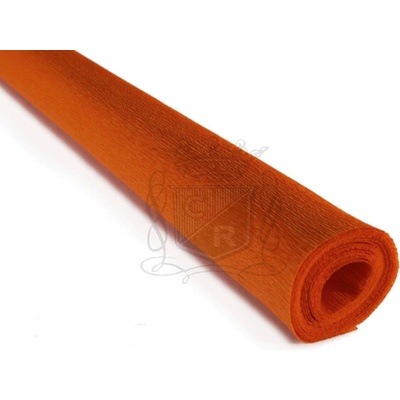 Italský krepový papír Cartotecnica Rossi 90g (50 x 150cm) - oranžová 374