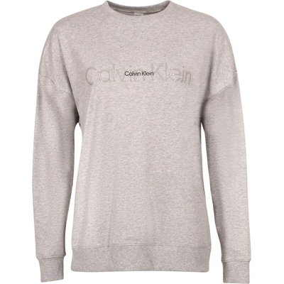 Calvin Klein Embossed Icon Lounge-L/S Sweatshirt sivá