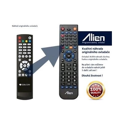Diaľkový ovládač Alien Zircon T3000HD