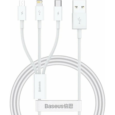 Baseus P10320105221-00 Superior Series Fast Charging Datový USB-A - USB-C/microUSB/Lightning 3.5A 1m