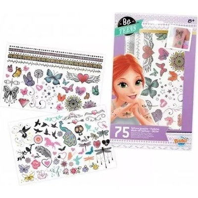 BUKI БУКИ: Комплект за временни татуировки с блясък - миещи се (bukita004)