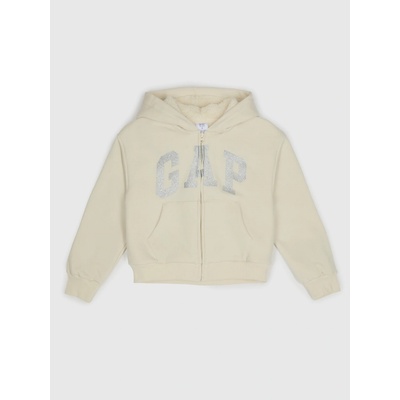 GAP Kids Insulated Sherpa Sweatshirt Girls krémová