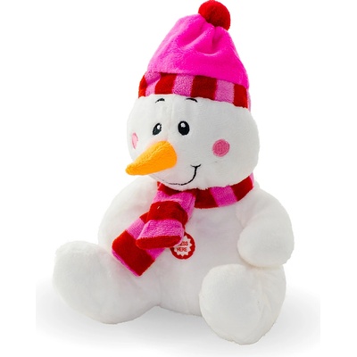 Плюшен Коледен Снежко с песен на български (46067-4)