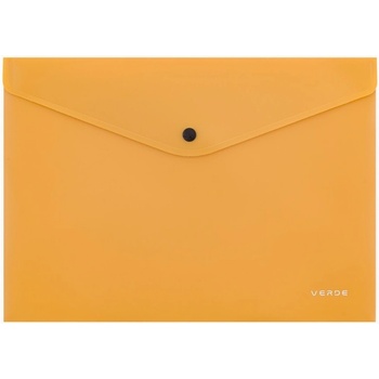 VERDE Listová kabelka s cvokom A4 horčica