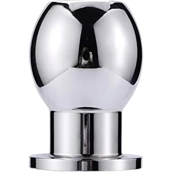 Image 1 of Mokko Анален метален тунел Butt Plug "SILVERHOLE" 6.5 см размер - M