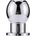 Mokko Анален метален тунел Butt Plug "SILVERHOLE" 6.5 см размер - M