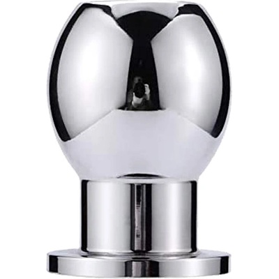 Mokko Анален метален тунел Butt Plug "SILVERHOLE" 6.5 см размер - M