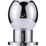 Mokko Анален метален тунел Butt Plug "SILVERHOLE" 6.5 см размер - M