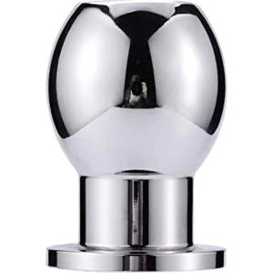 Mokko Анален метален тунел Butt Plug "SILVERHOLE" 6.5 см размер - M