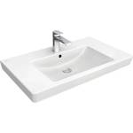 Villeroy & Boch Subway 2.0 - Умивалник 80x47 см, с преливник, отвор за смесител, CeramicPlus, алпийско бяло 71758GR1 (71758GR1)